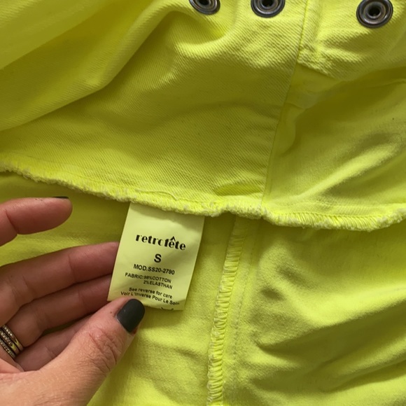 Retrofete Willa dress size S neon green - Picture 3 of 5
